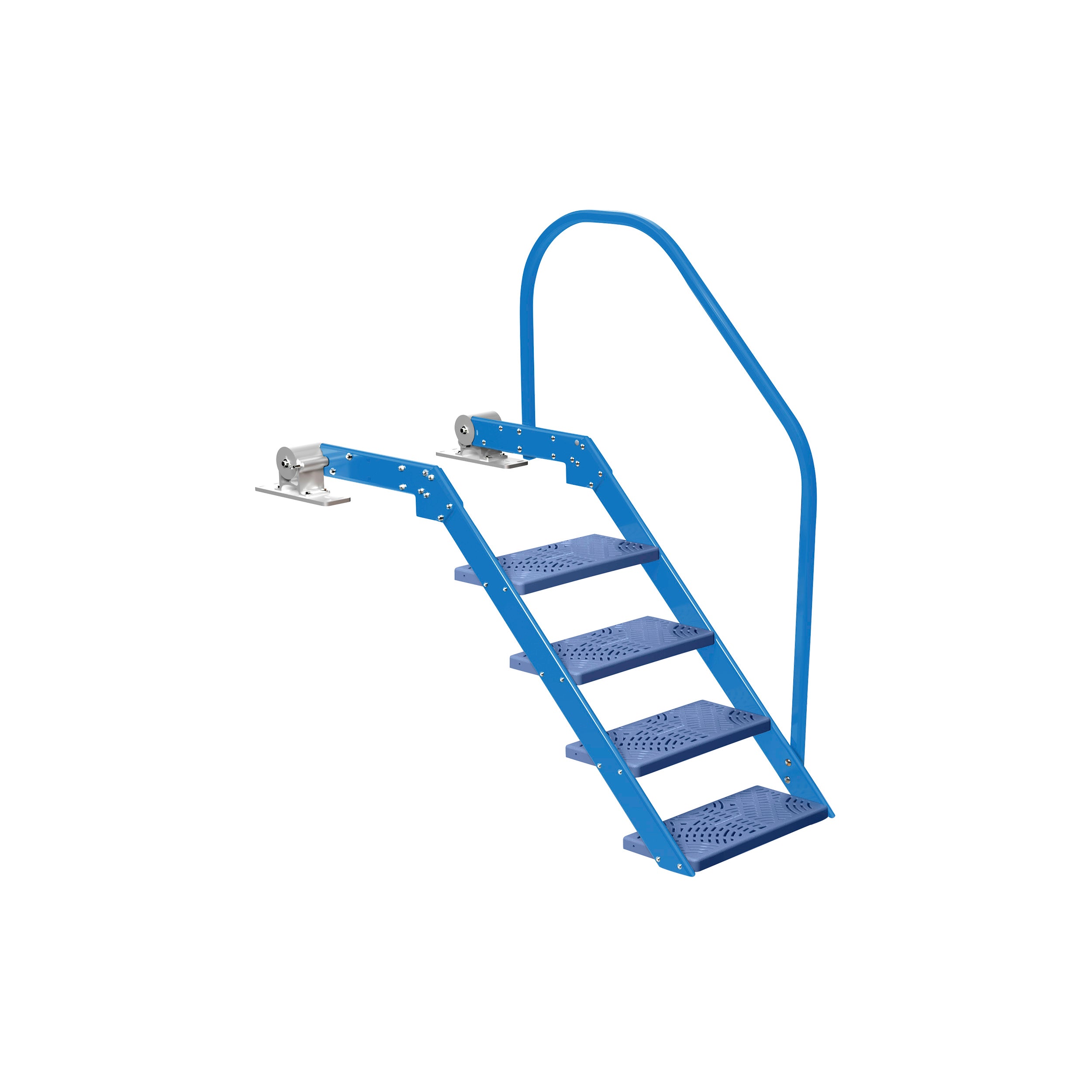 NautiSteps Spring-Assisted Dock Ladder (1 Handrail)