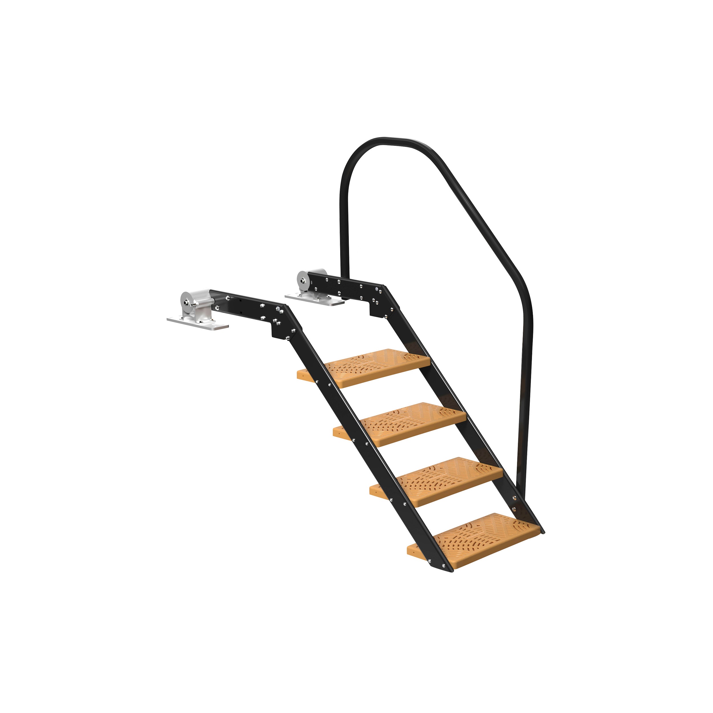NautiSteps Spring-Assisted Dock Ladder (1 Handrail)