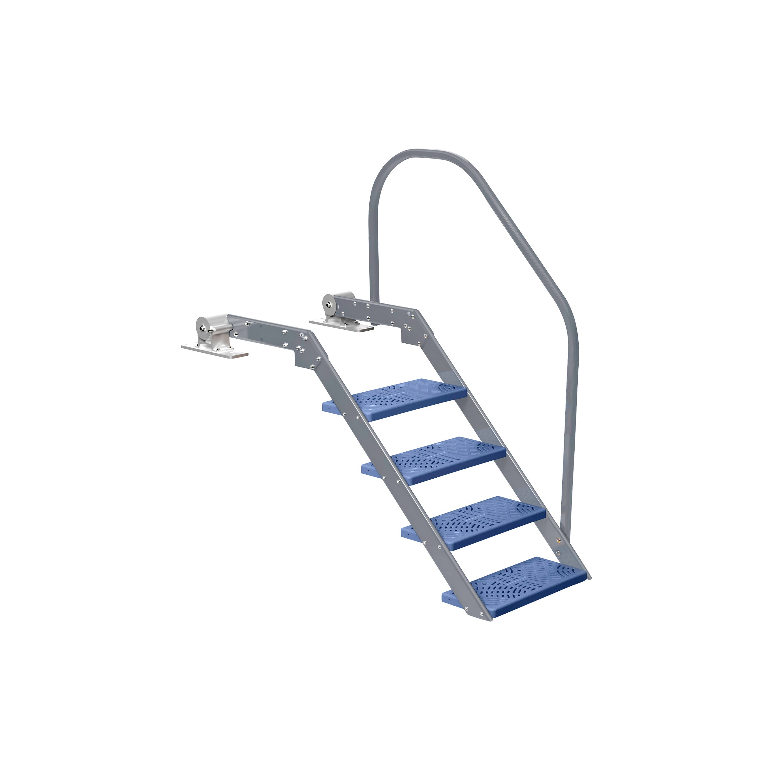 NautiSteps Spring-Assisted Dock Ladder (1 Handrail)