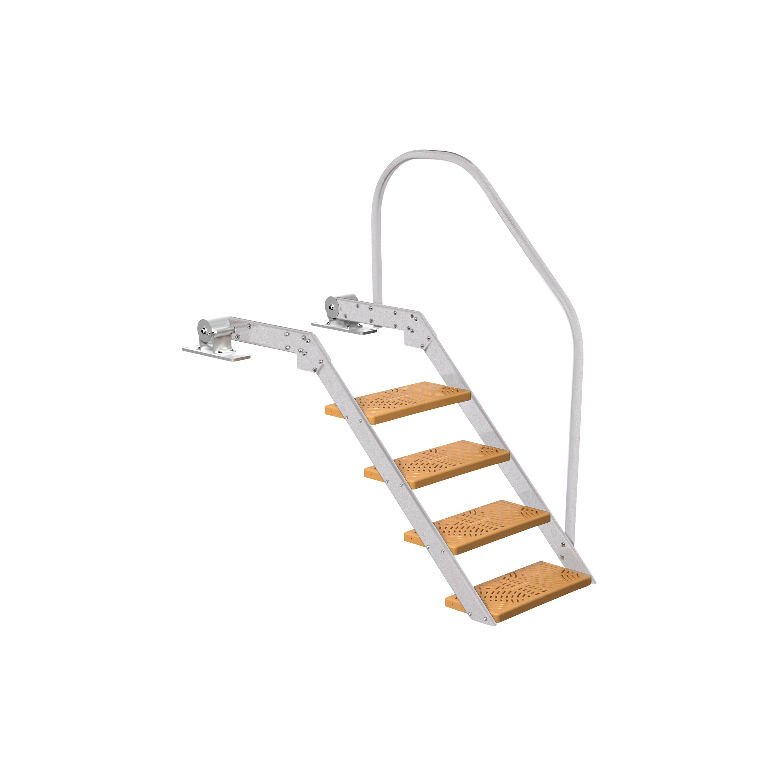 NautiSteps Spring-Assisted Dock Ladder (1 Handrail)