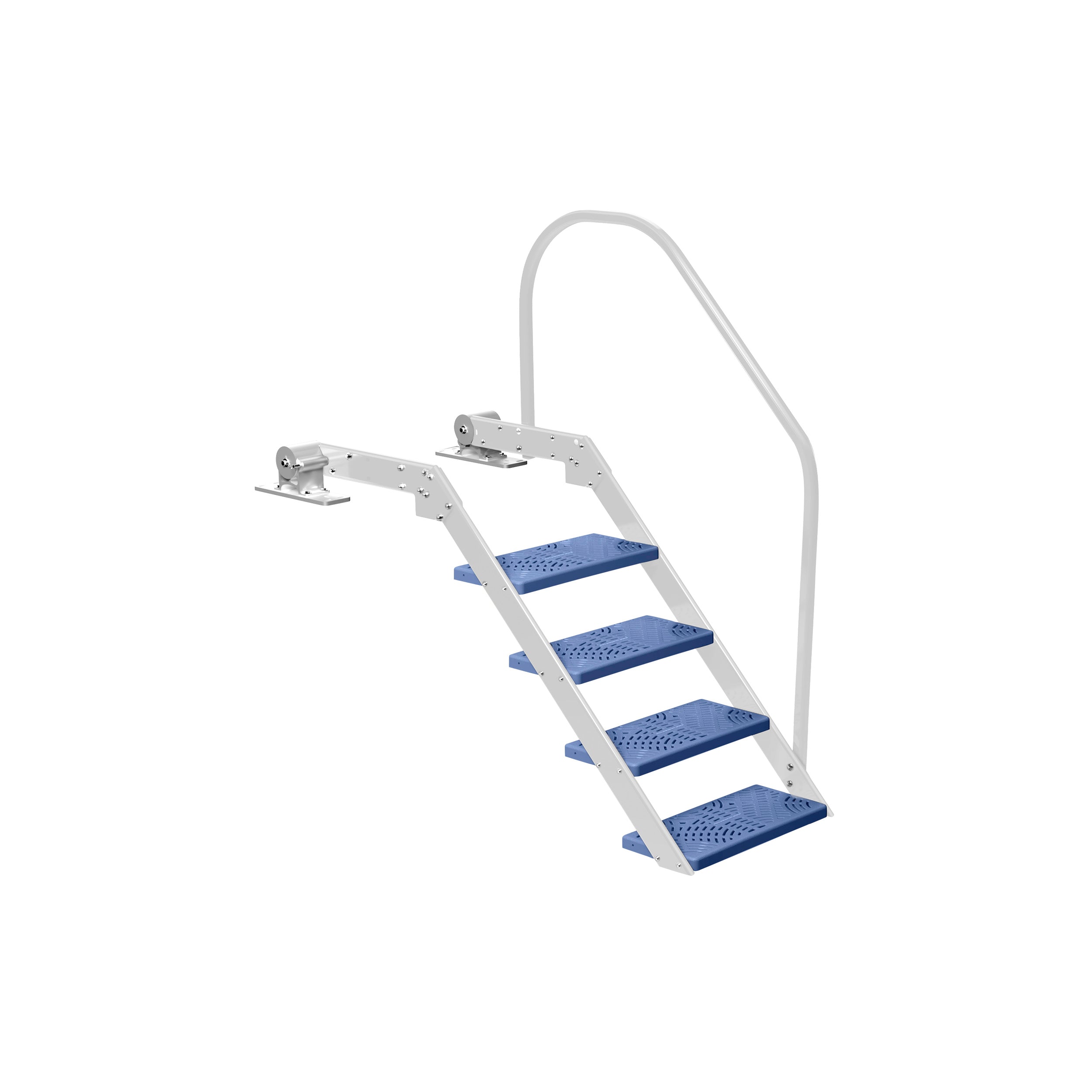 NautiSteps Spring-Assisted Dock Ladder (1 Handrail)