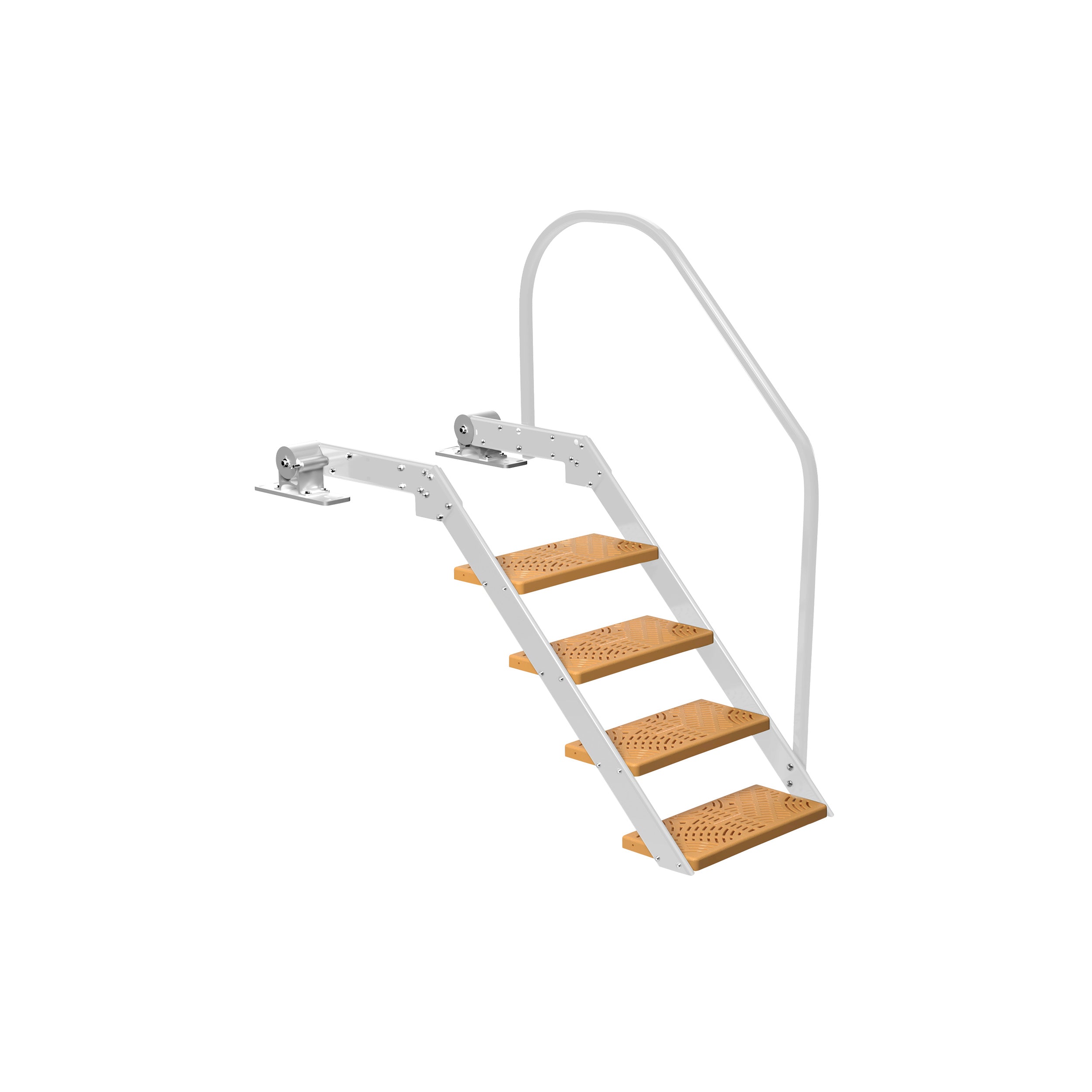 NautiSteps Spring-Assisted Dock Ladder (1 Handrail)