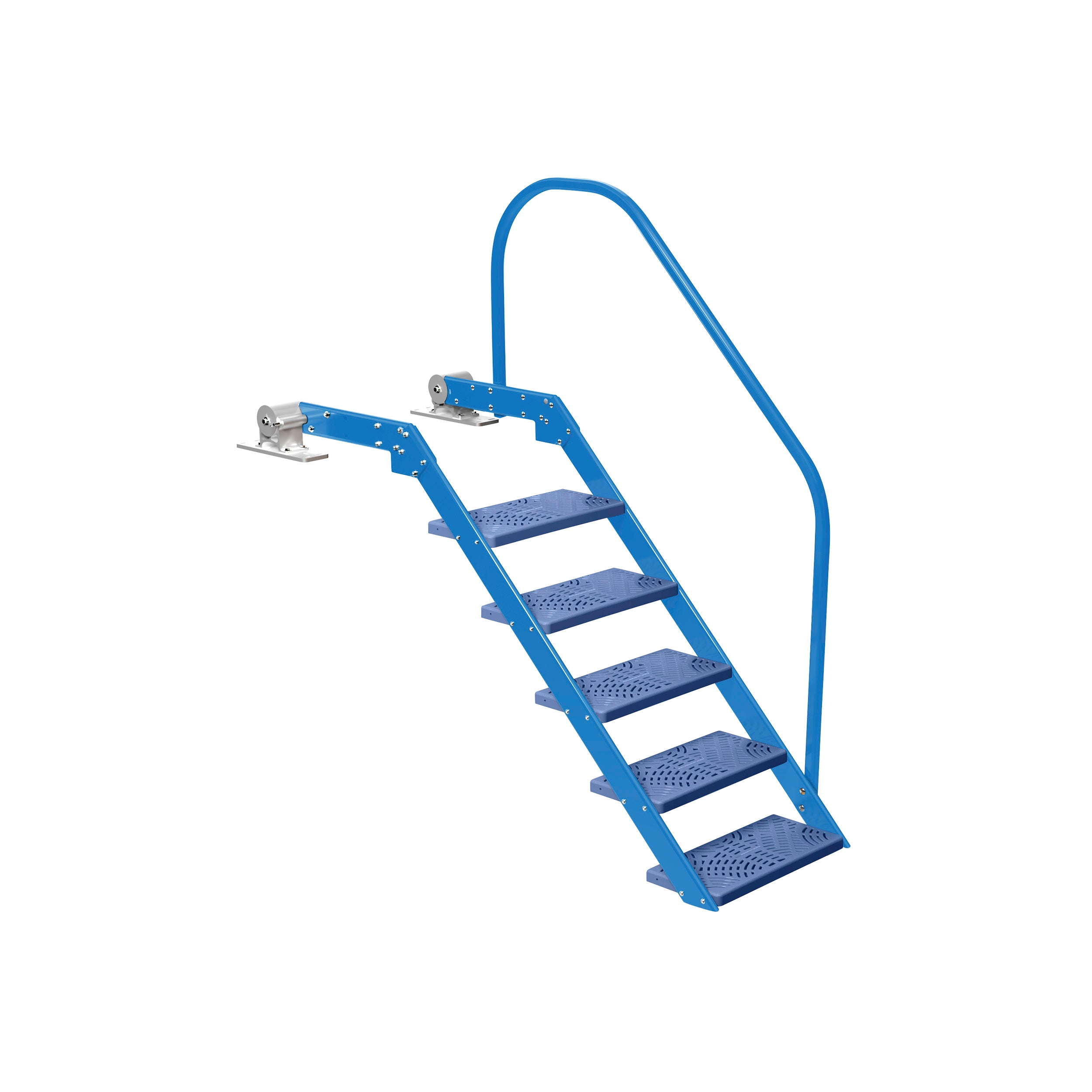 NautiSteps Spring-Assisted Dock Ladder (1 Handrail)