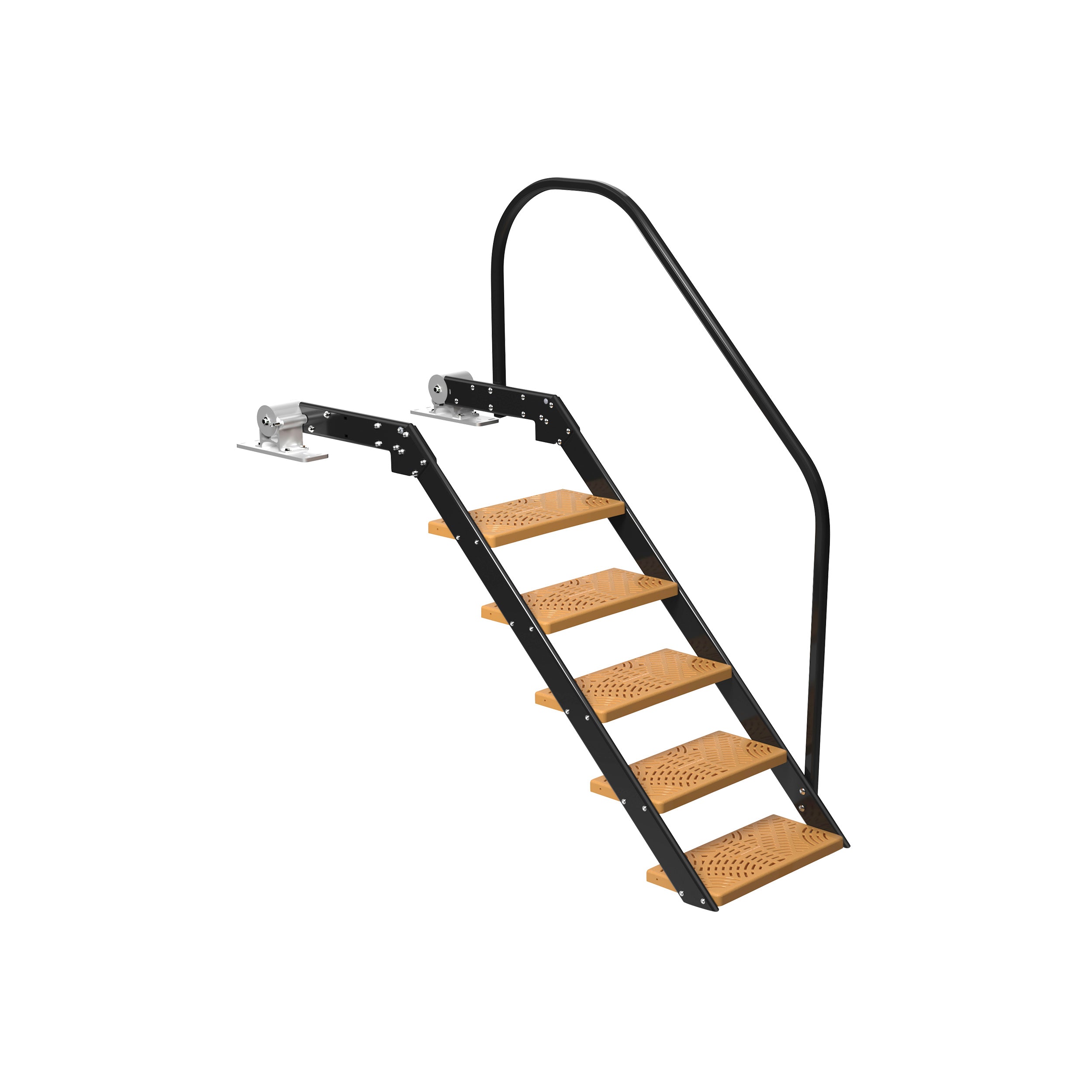 NautiSteps Spring-Assisted Dock Ladder (1 Handrail)