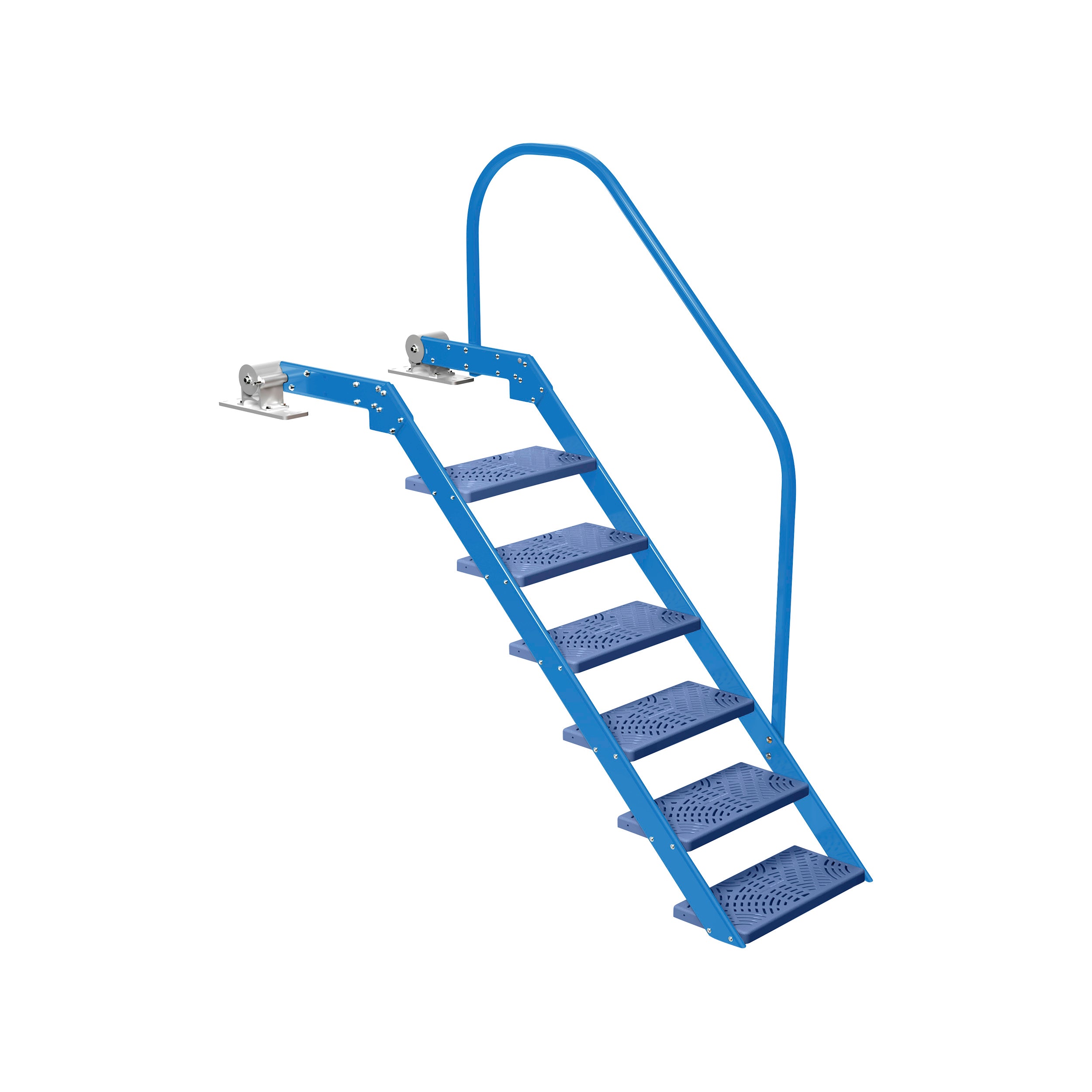 NautiSteps Spring-Assisted Dock Ladder (1 Handrail)