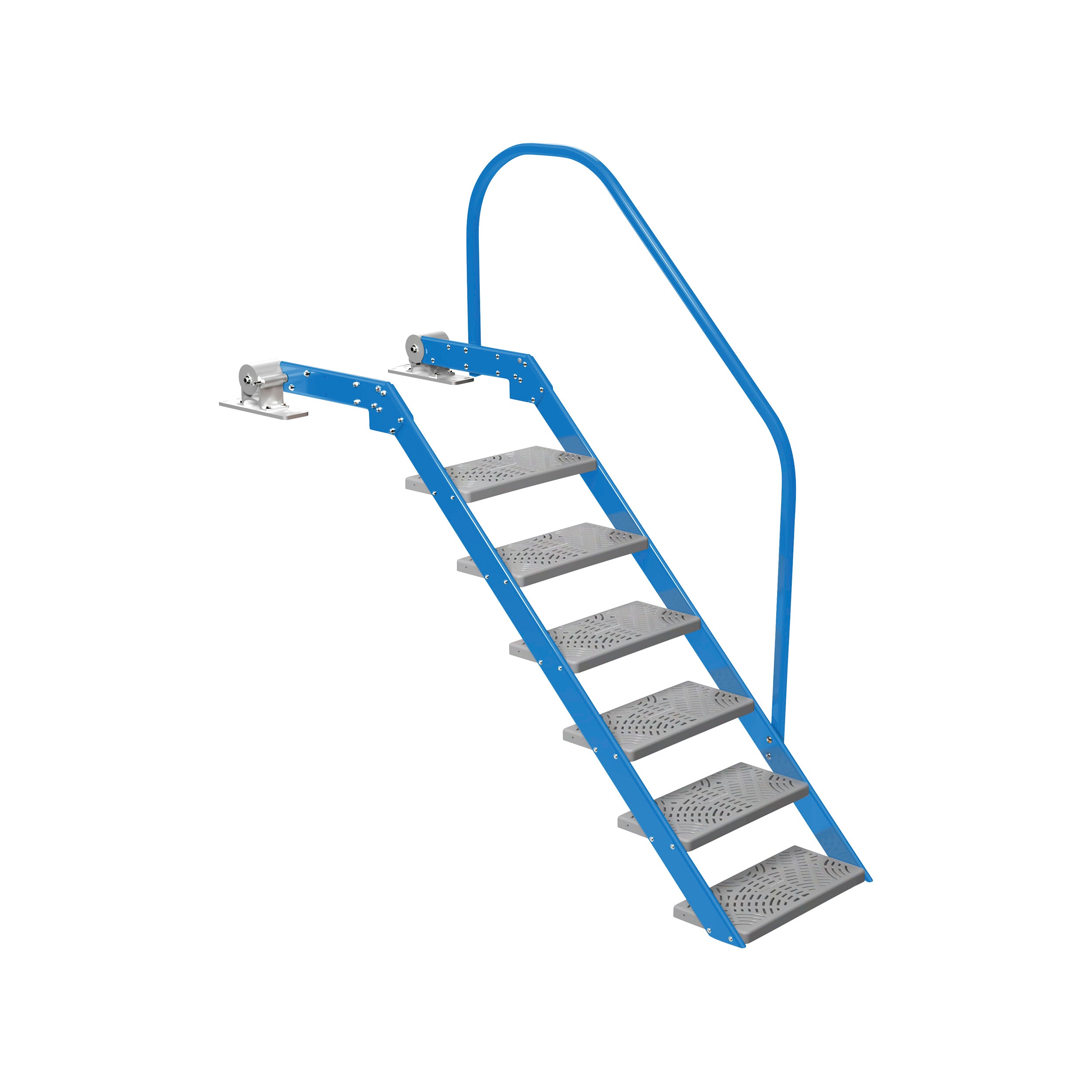 NautiSteps Spring-Assisted Dock Ladder (1 Handrail)