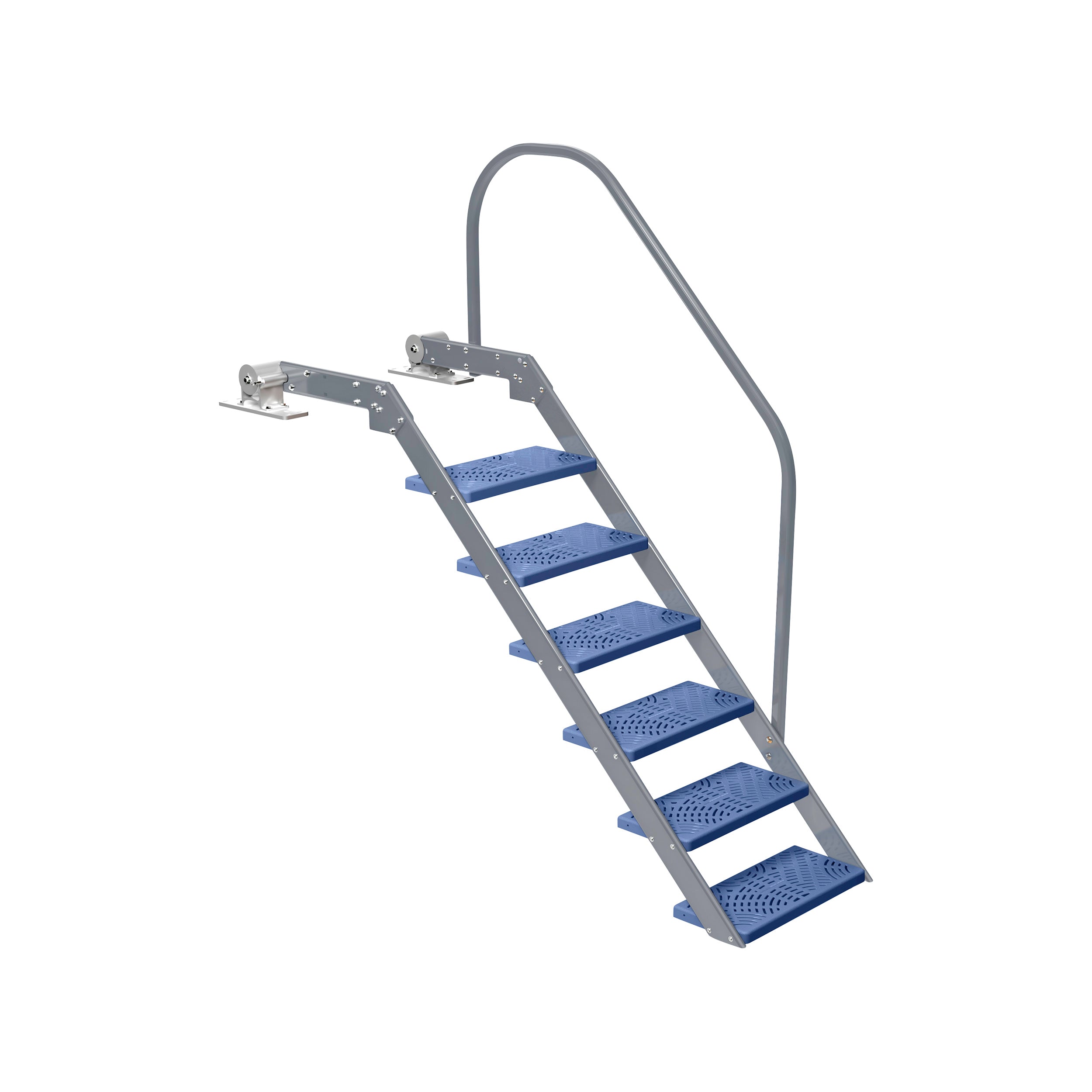 NautiSteps Spring-Assisted Dock Ladder (1 Handrail)