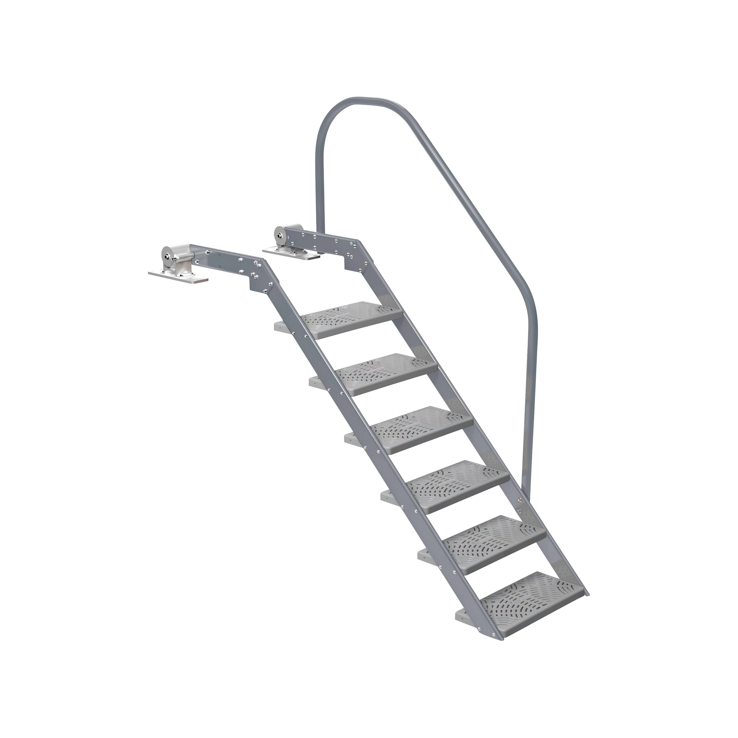 NautiSteps Spring-Assisted Dock Ladder (1 Handrail)