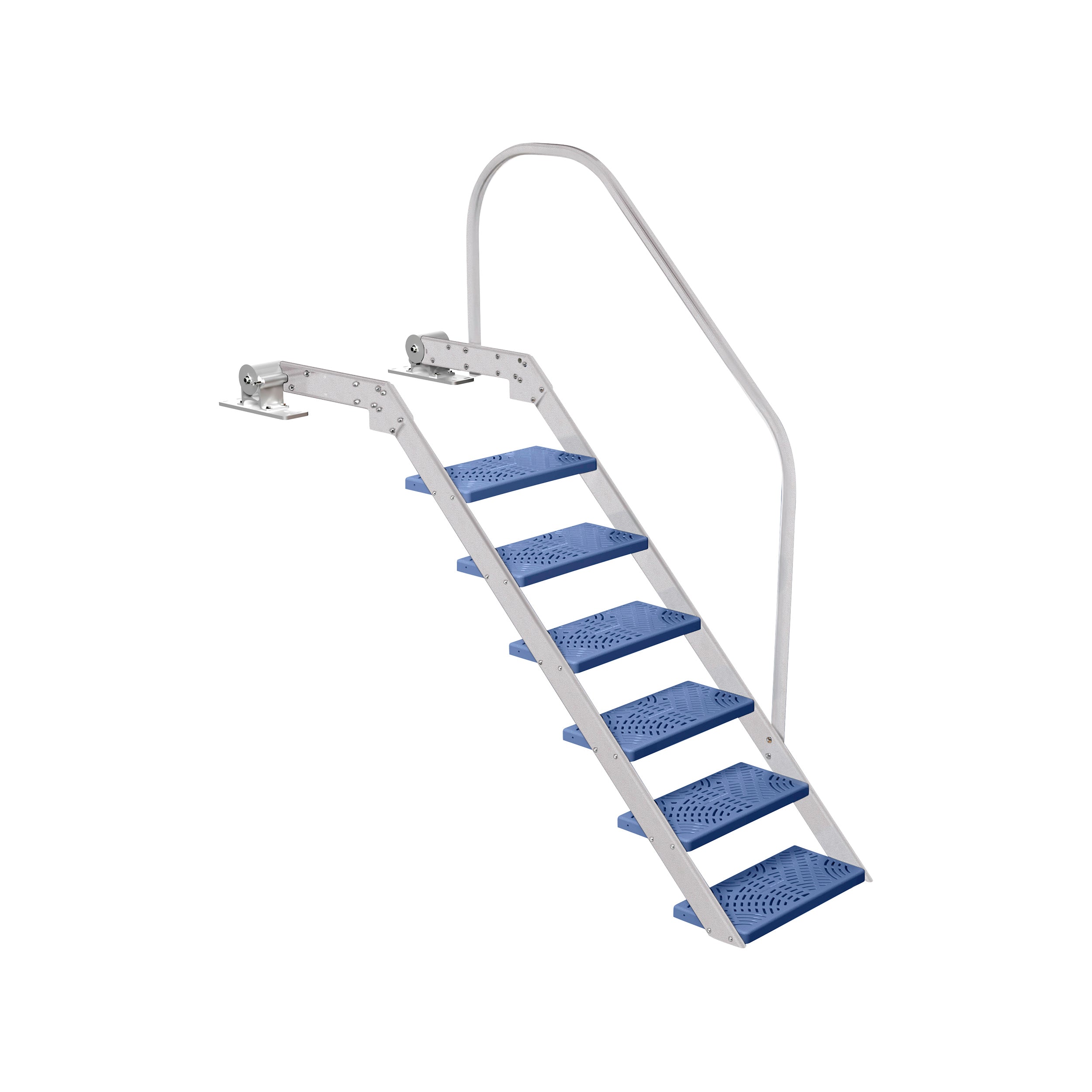 NautiSteps Spring-Assisted Dock Ladder (1 Handrail)