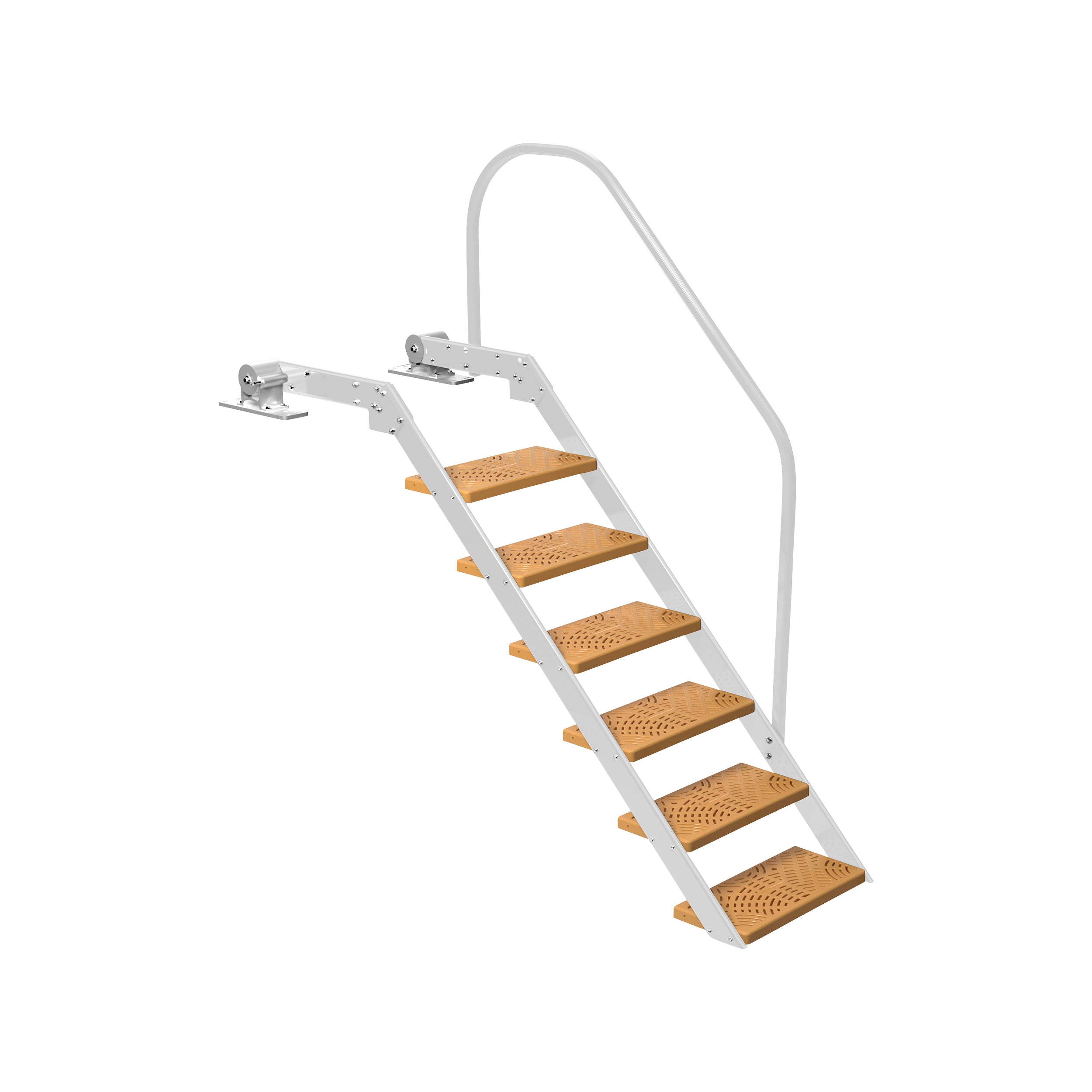 NautiSteps Spring-Assisted Dock Ladder (1 Handrail)