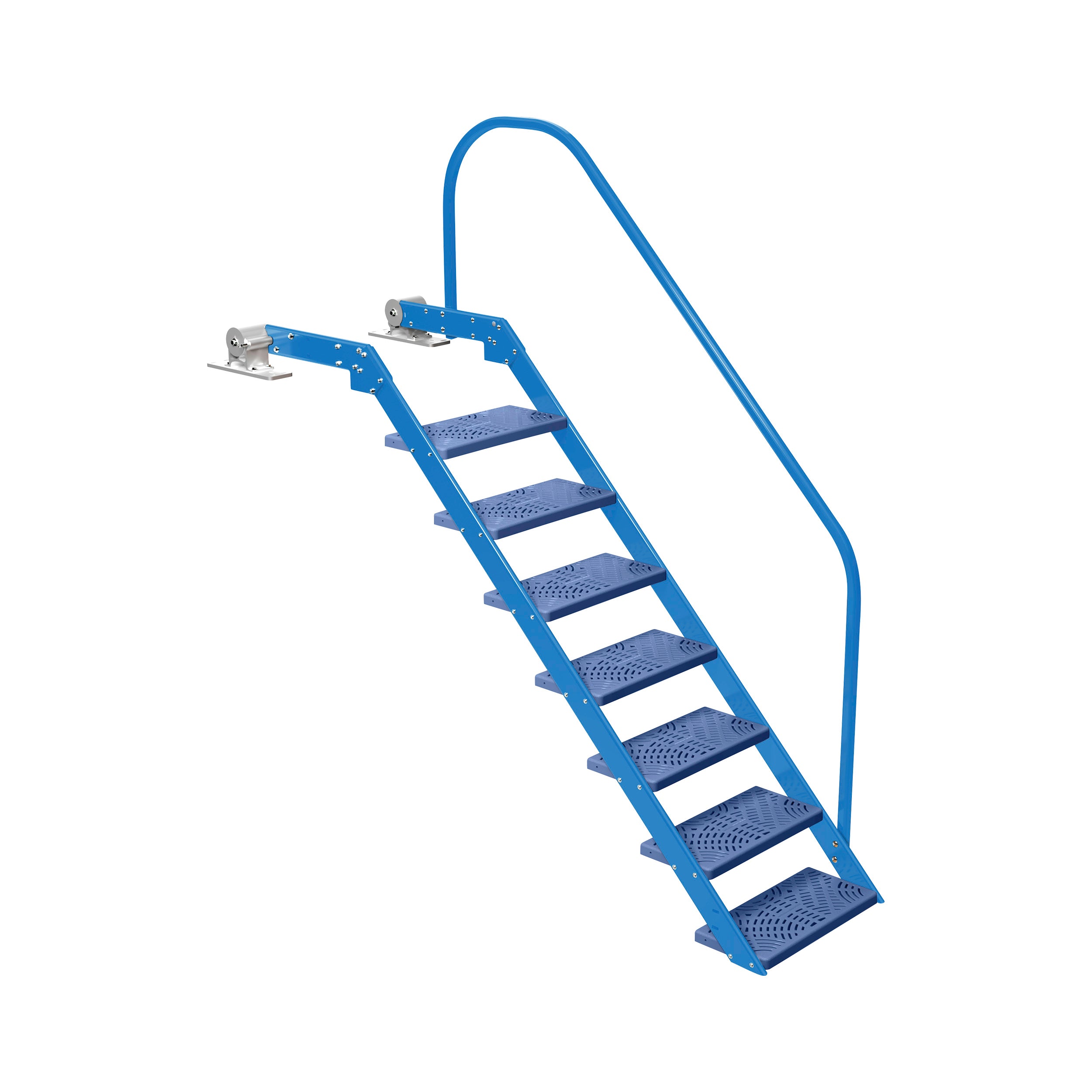 NautiSteps Spring-Assisted Dock Ladder (1 Handrail)