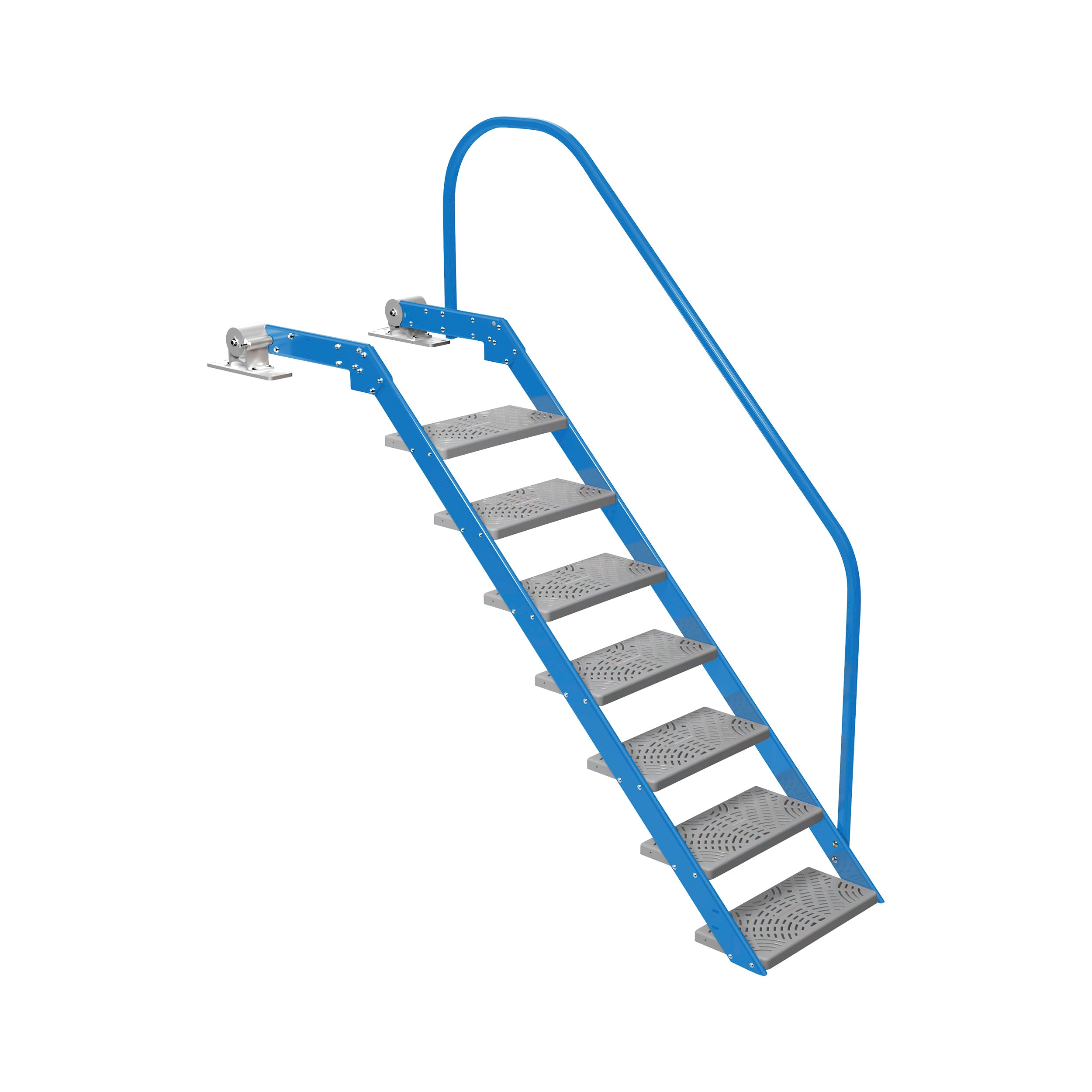 NautiSteps Spring-Assisted Dock Ladder (1 Handrail)