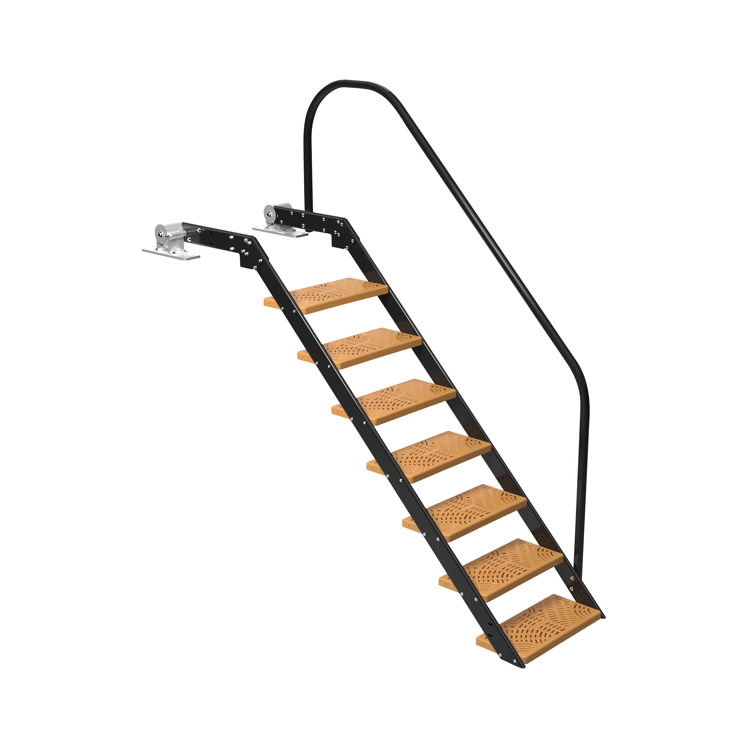 NautiSteps Spring-Assisted Dock Ladder (1 Handrail)