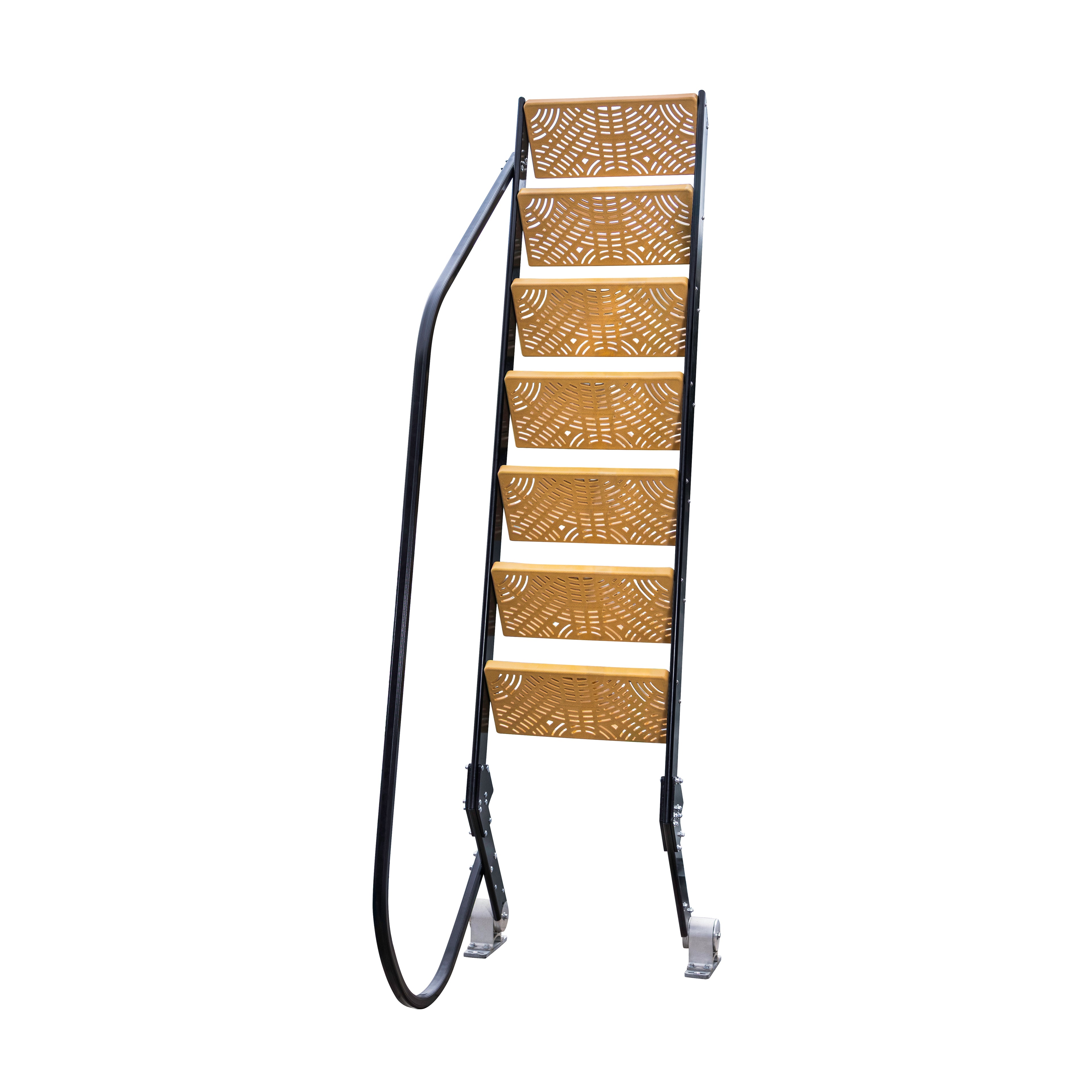 NautiSteps Spring-Assisted Dock Ladder (1 Handrail)