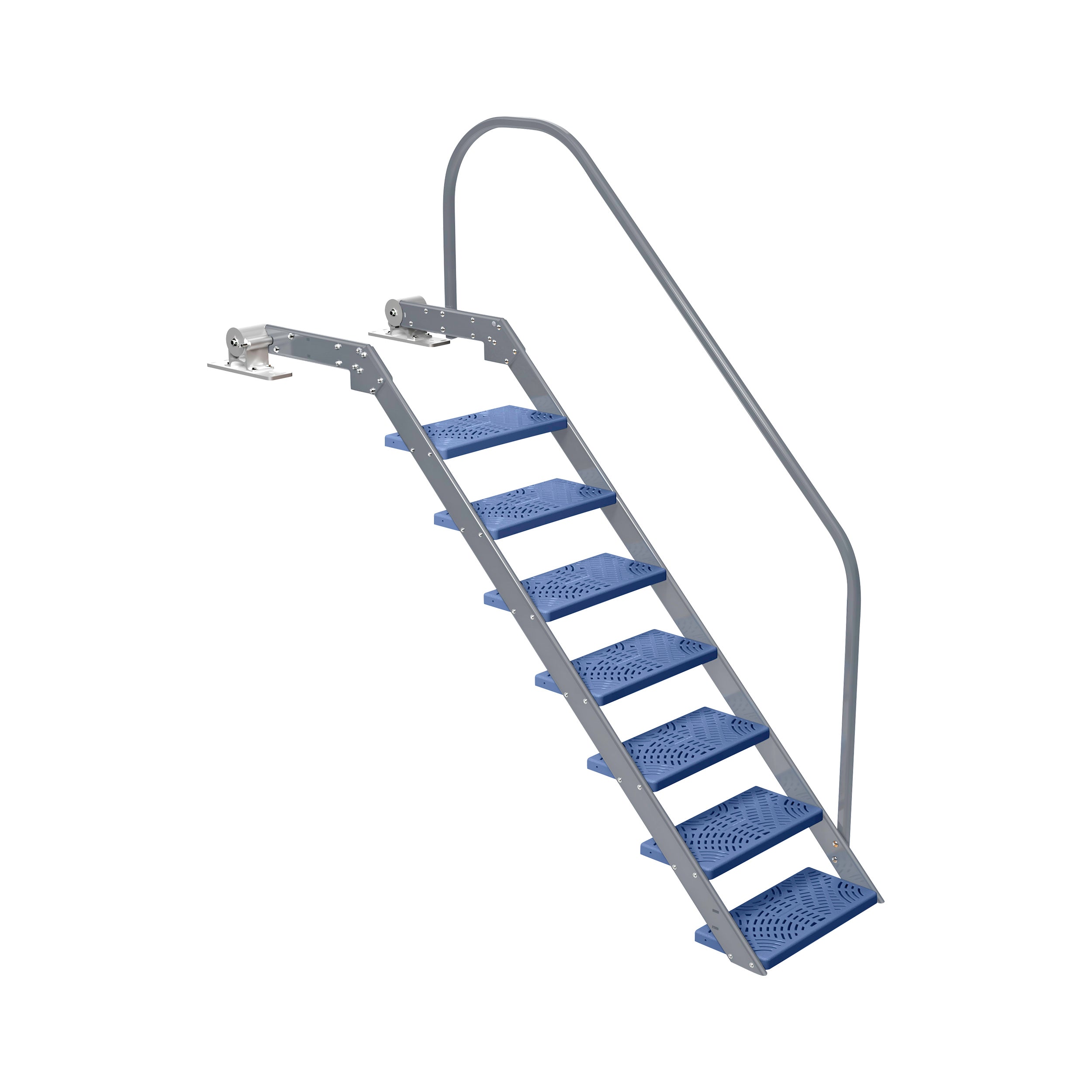 NautiSteps Spring-Assisted Dock Ladder (1 Handrail)