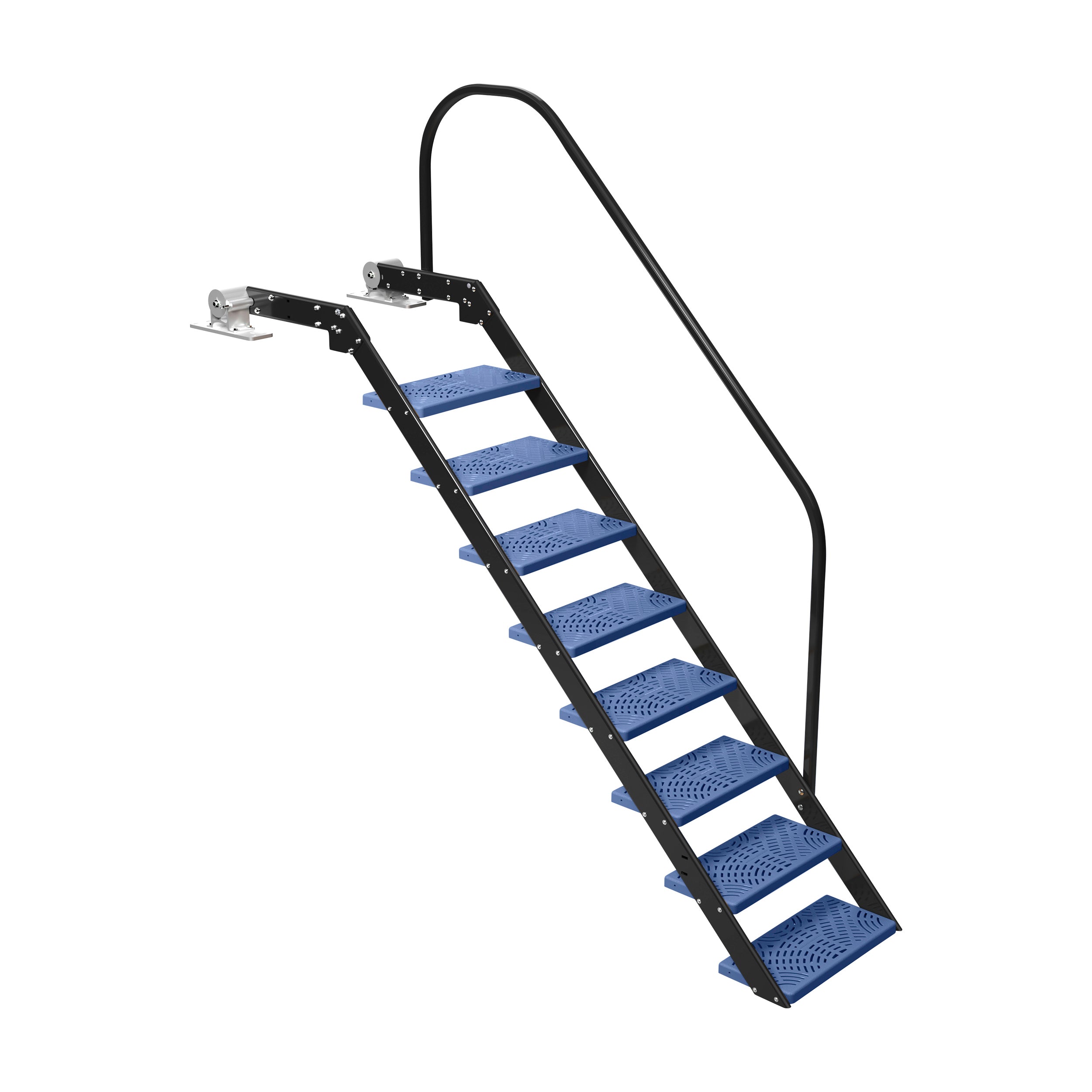 NautiSteps Spring-Assisted Dock Ladder (1 Handrail)