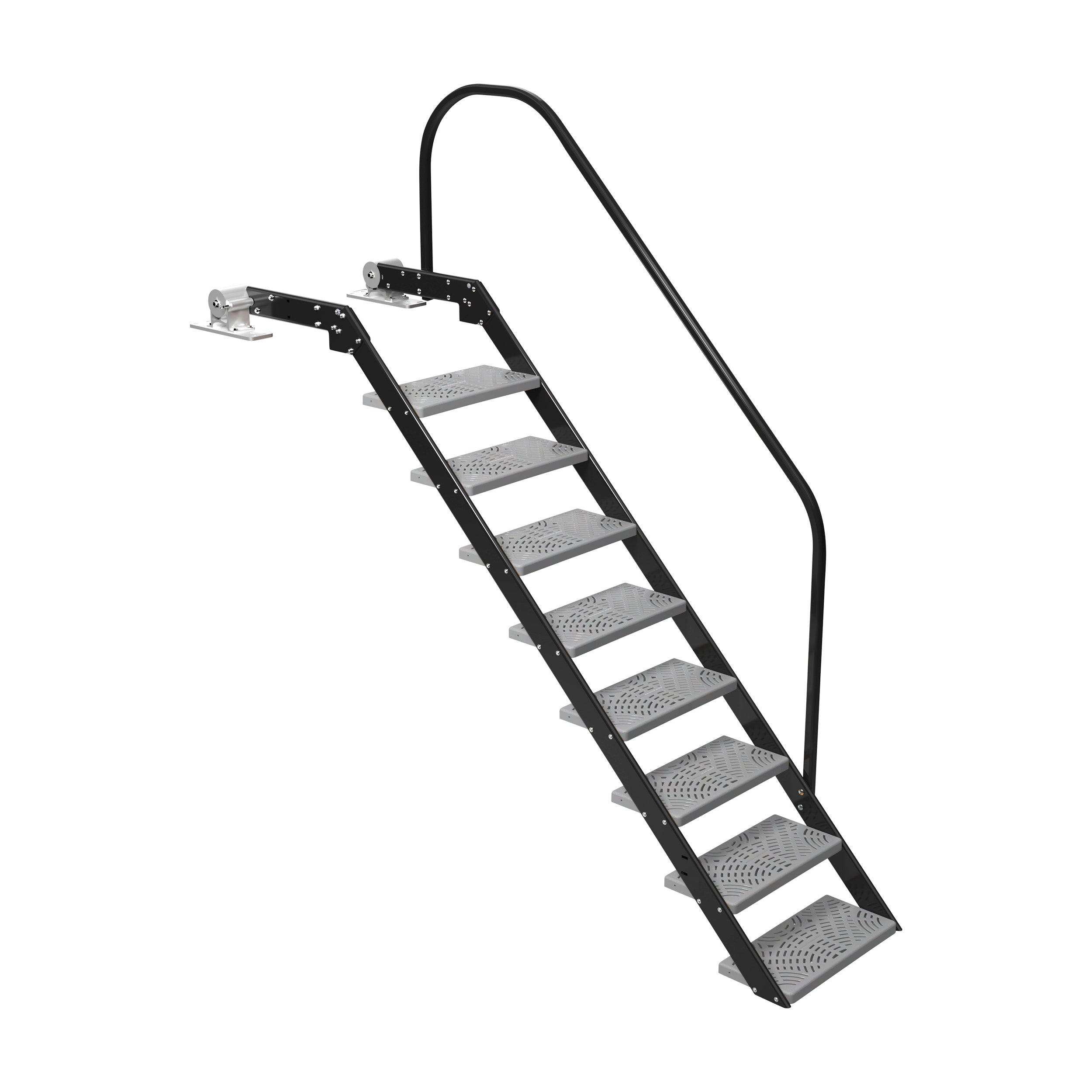 NautiSteps Spring-Assisted Dock Ladder (1 Handrail)