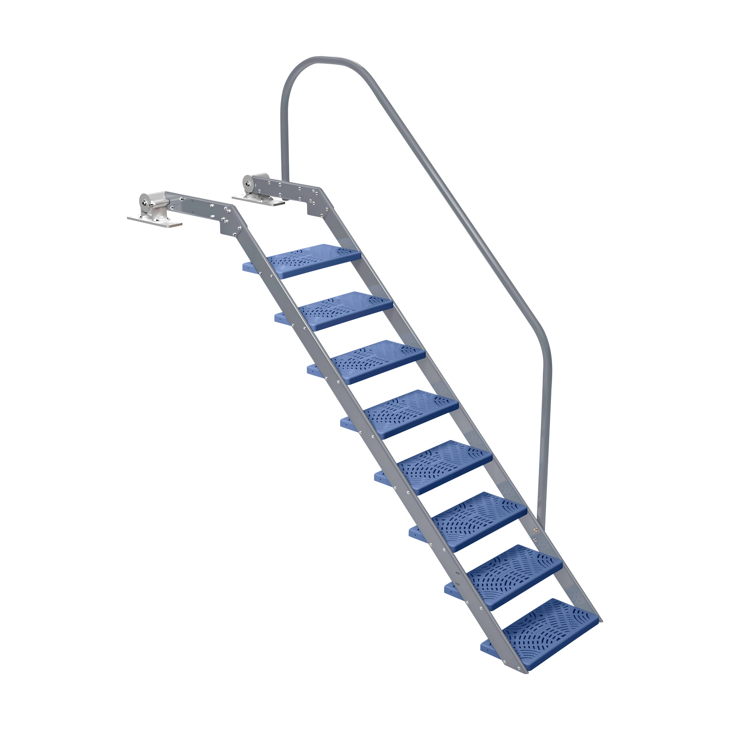 NautiSteps Spring-Assisted Dock Ladder (1 Handrail)