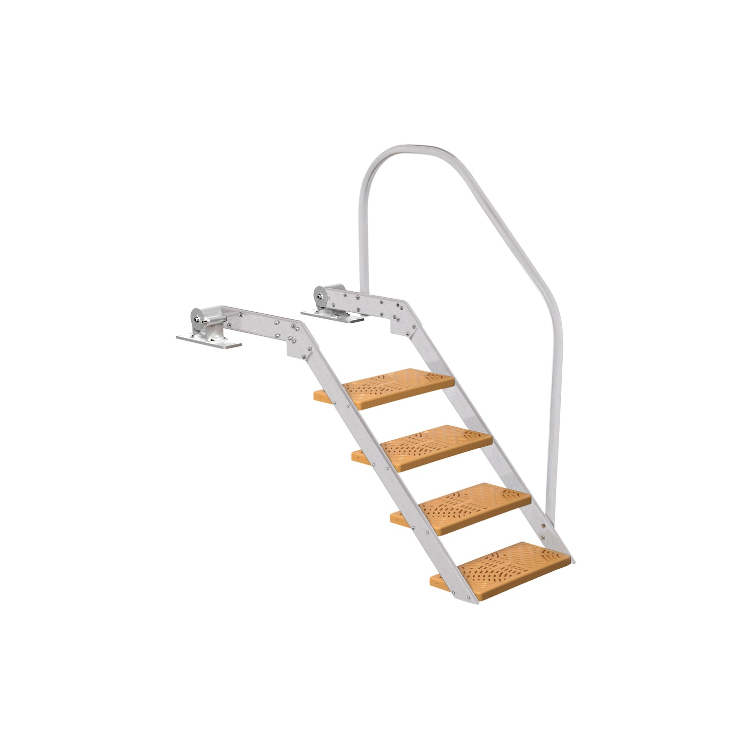 NautiSteps Spring-Assisted Dock Ladder (1 Handrail)