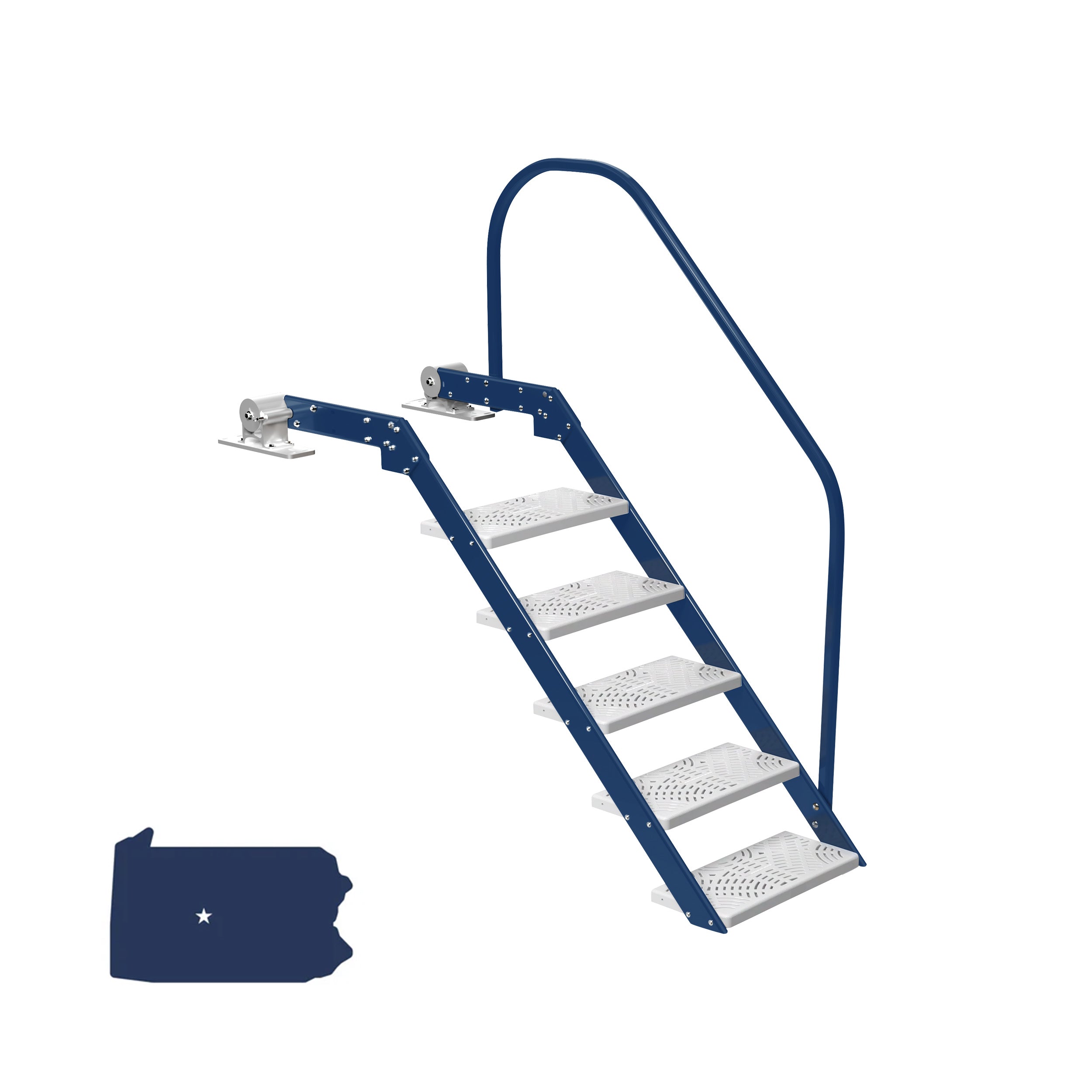 NautiSteps Dock Ladder - Game Day Colors (1 Handrail)