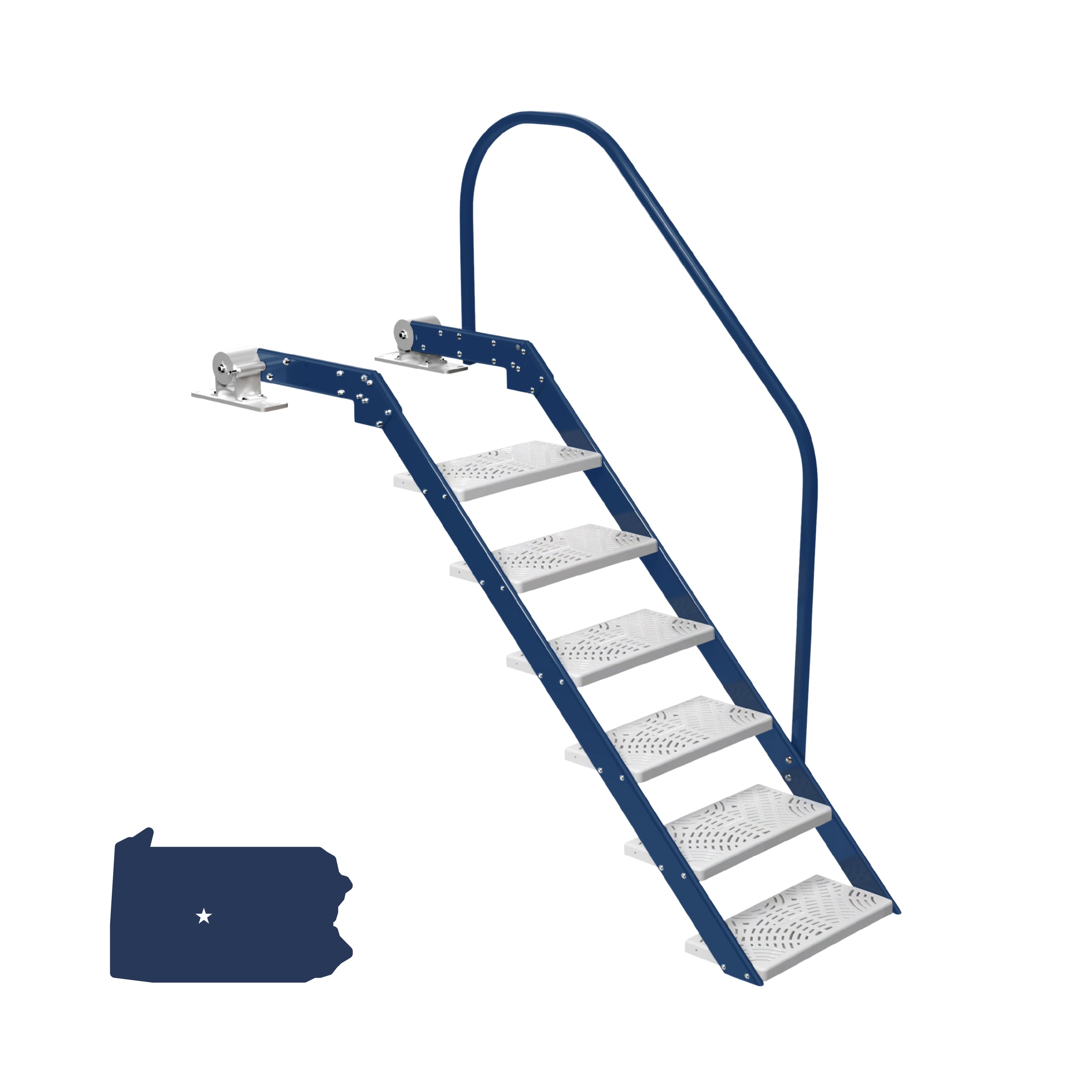 NautiSteps Dock Ladder - Game Day Colors (1 Handrail)