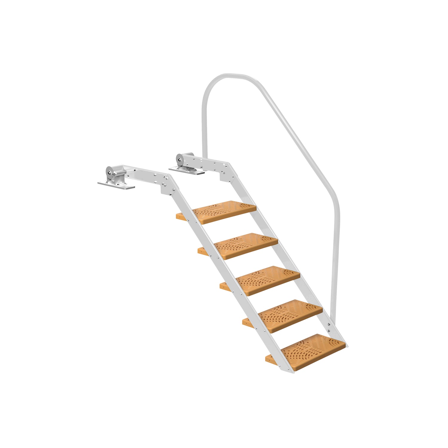 NautiSteps Spring-Assisted Dock Ladder (1 Handrail)