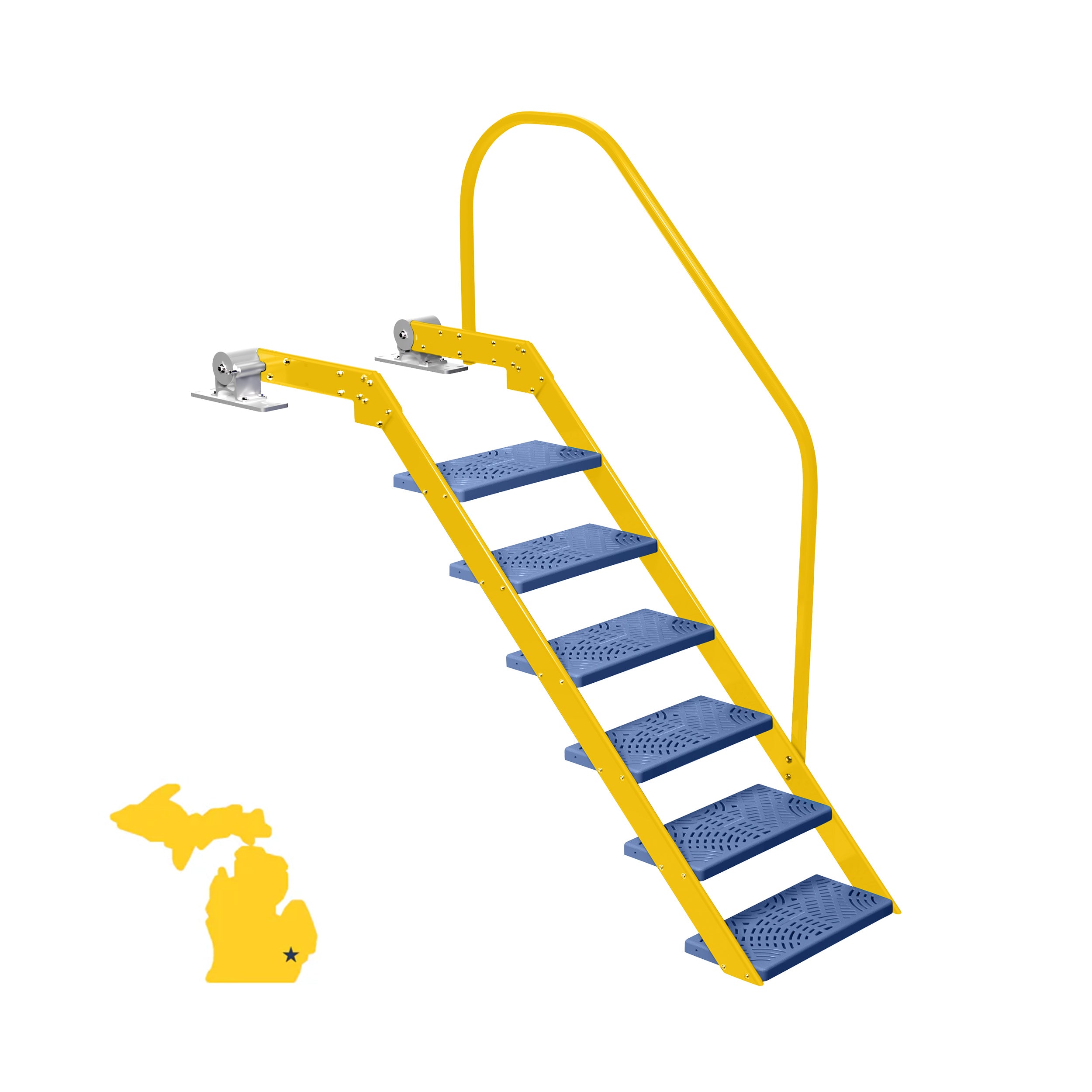 NautiSteps Dock Ladder - Game Day Colors (1 Handrail)