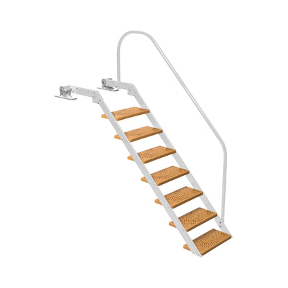 NautiSteps Spring-Assisted Dock Ladder (1 Handrail)