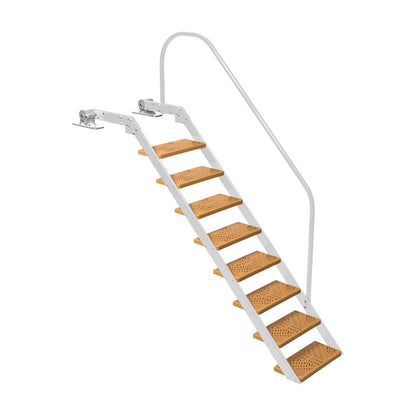 NautiSteps Spring-Assisted Dock Ladder (1 Handrail)